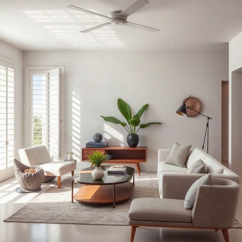 Bright furnished living room in a Recife rental property